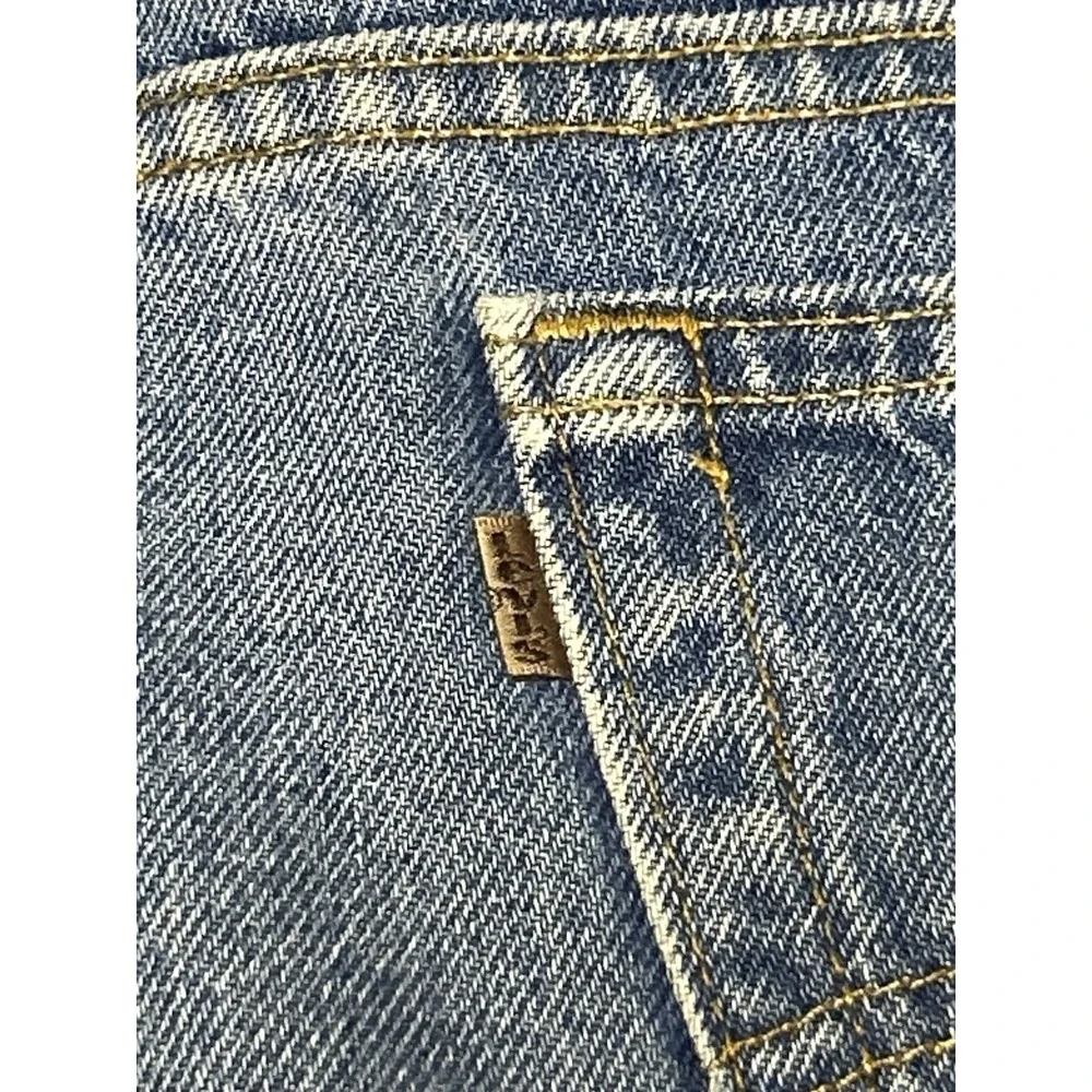 Vintage 540 Bronze Copper Brown Tab Levi's Jeans 48 x 34 Relaxed Fitlue Denim
